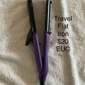 Purple and Black Travel Flat Iron